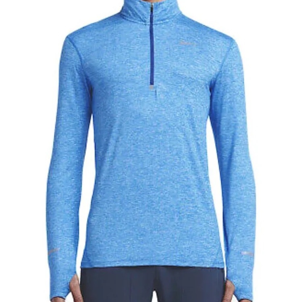 Nike Dri-Fit 1/2 Zip Heather Blue